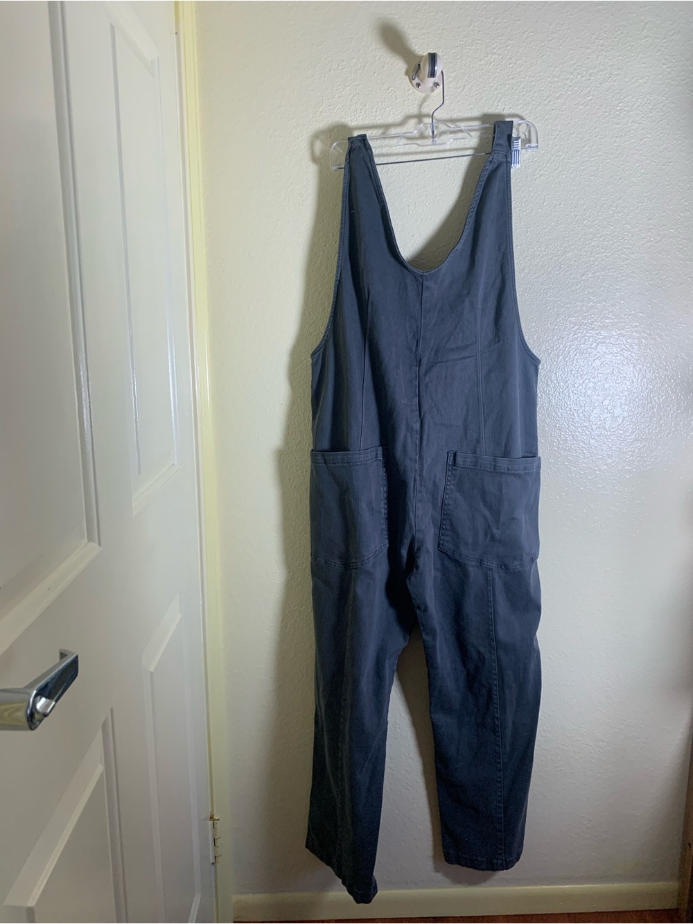 NWOT Zenana Outfitters Navy Cotton Utility Jumpsuit, Size S